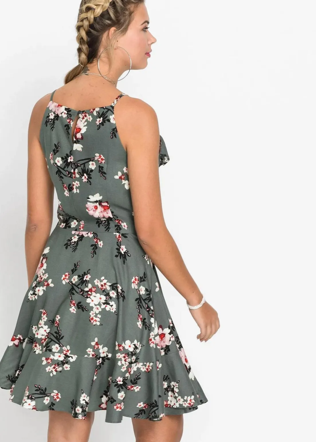 Trägerkleid aus reiner Viskose