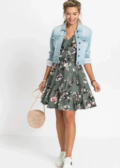 Trägerkleid aus reiner Viskose