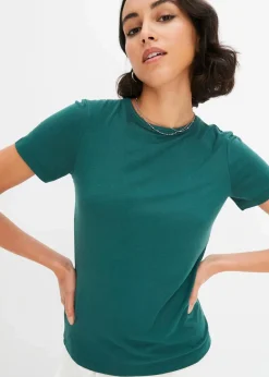 T-Shirt aus fließender Viskose