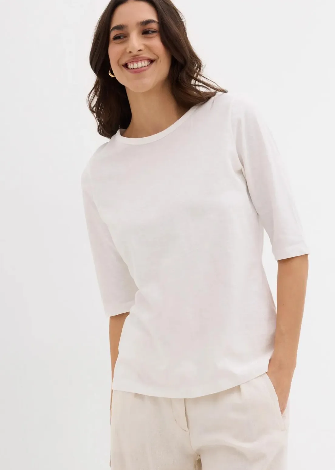 T-Shirt aus reiner Bio-Baumwolle, (2er Pack)