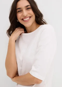 T-Shirt aus reiner Bio-Baumwolle, (2er Pack)