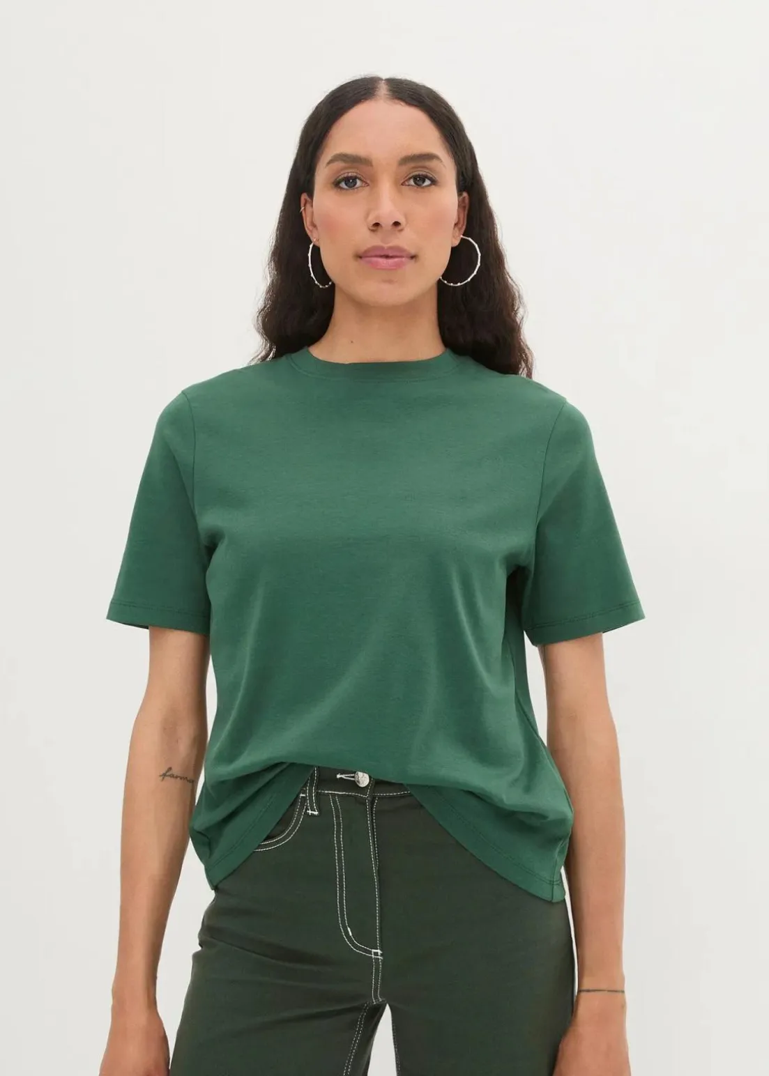 T-Shirt aus reiner schwerer Bio-Baumwolle