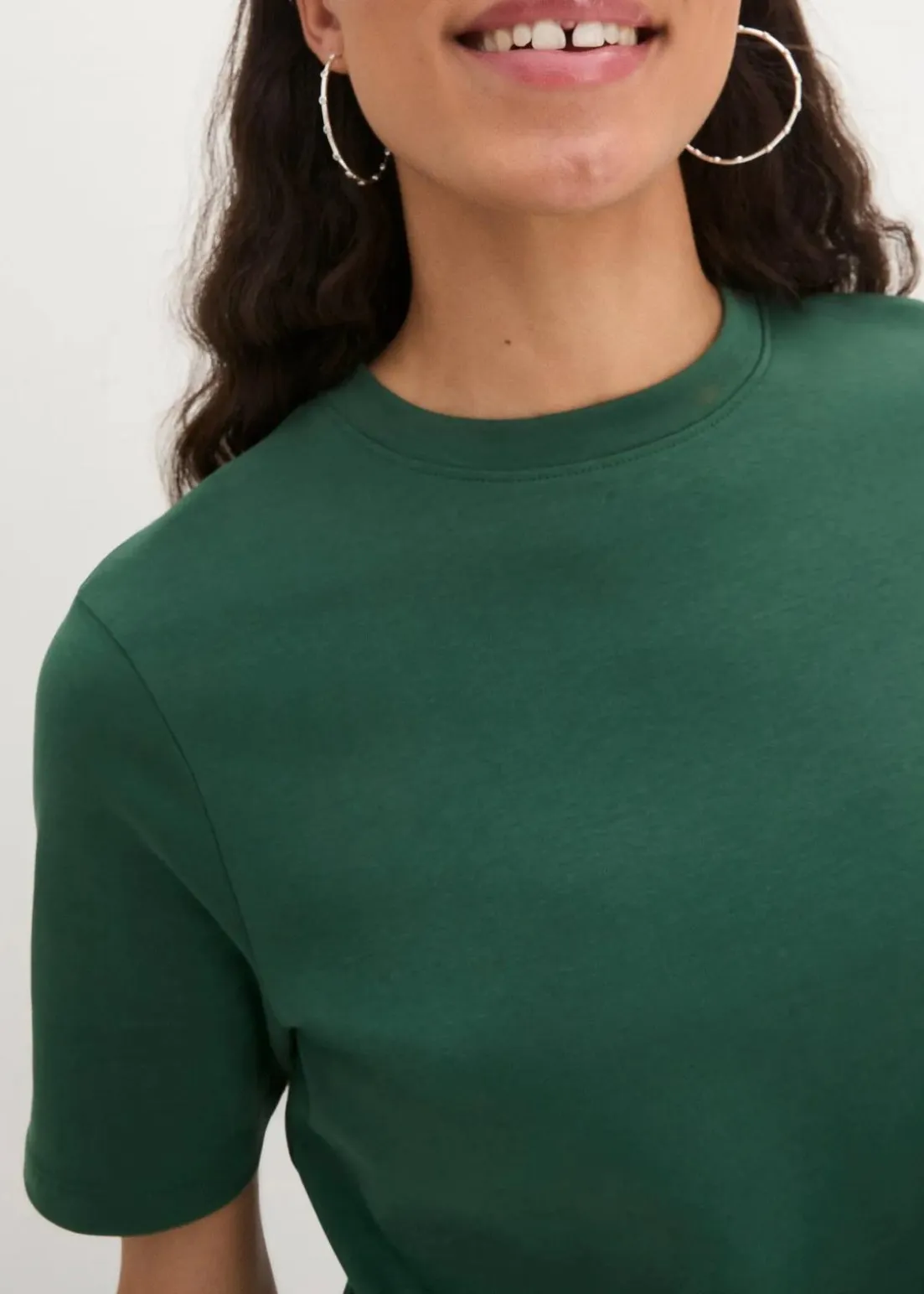 T-Shirt aus reiner schwerer Bio-Baumwolle