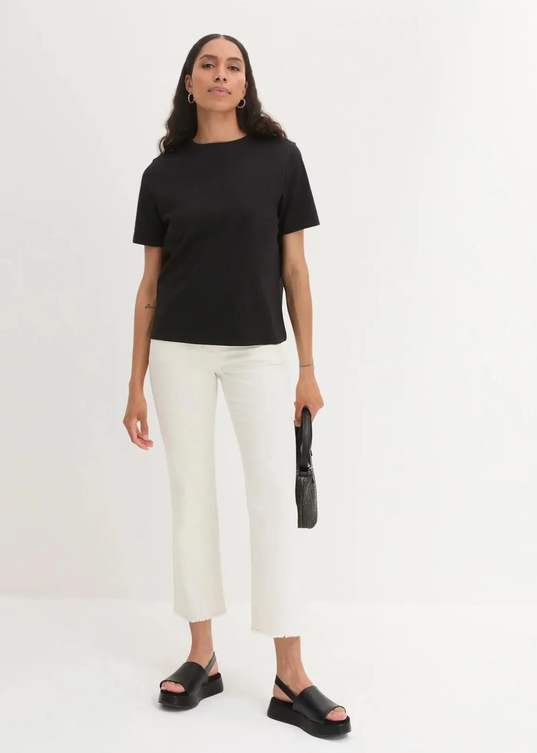 T-Shirt aus reiner schwerer Bio-Baumwolle