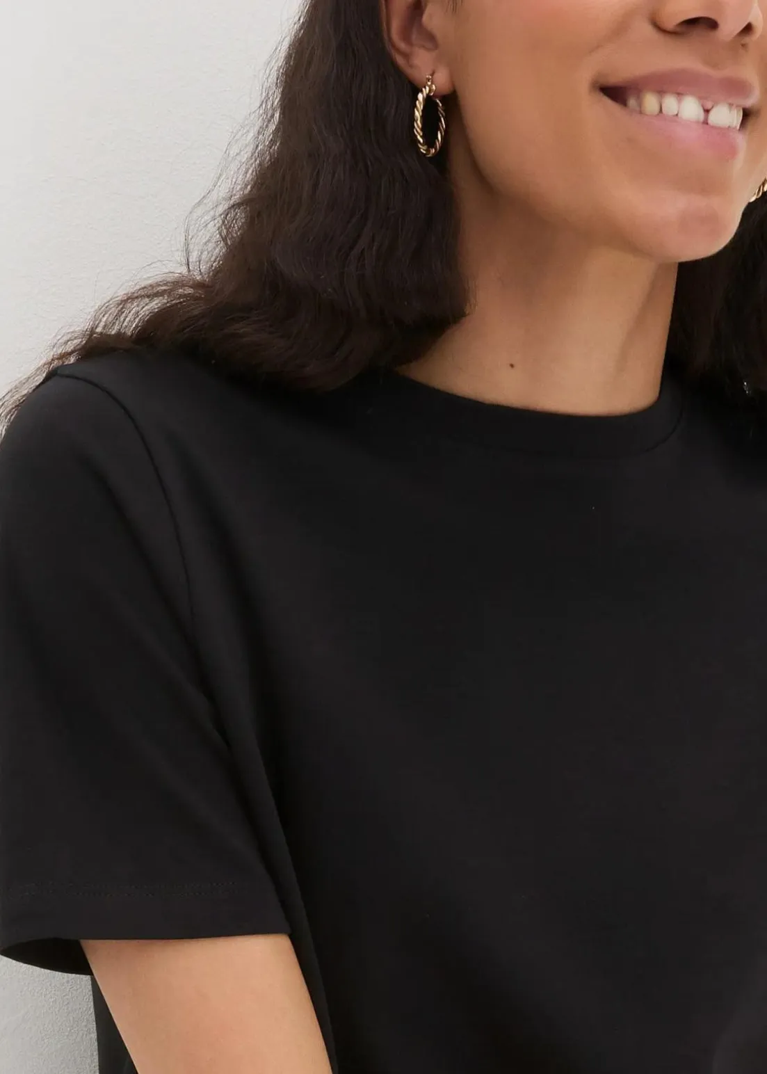 T-Shirt aus reiner schwerer Bio-Baumwolle