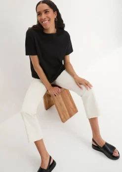 T-Shirt aus reiner schwerer Bio-Baumwolle