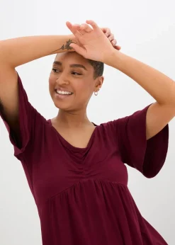 T-Shirt in A-Linie, kurzarm