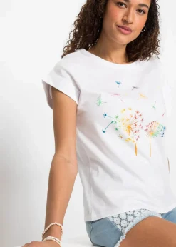 T-Shirt mit floralem Print