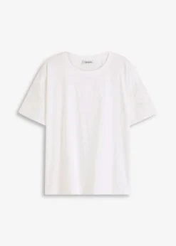 T-Shirt mit Lochstickerei