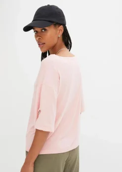 T-Shirt mit U-Boot-Ausschnitt