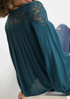 Tunika aus fließender Viskose