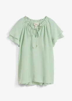 Tunika mit Seidenanteil