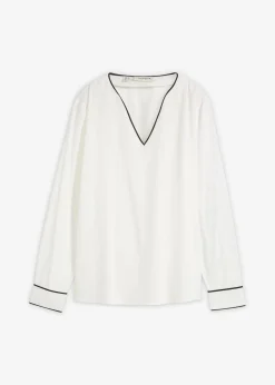 Tunikabluse aus fließender Viskose