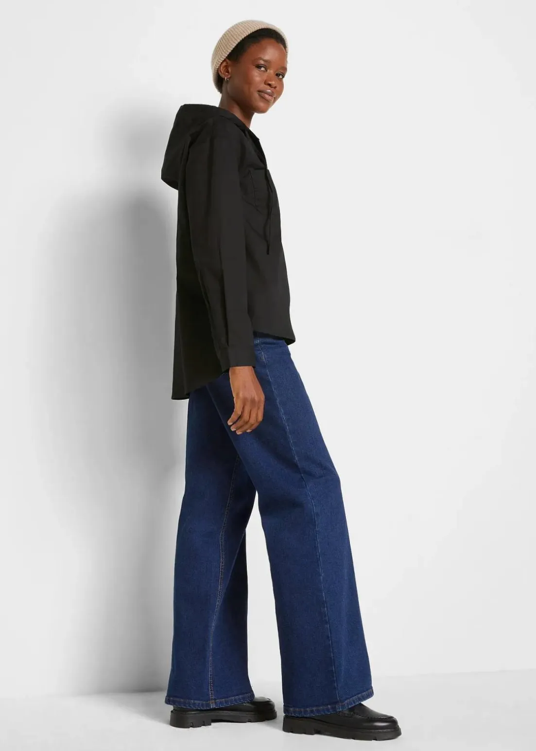 Tunikabluse aus reiner Bio-Baumwolle