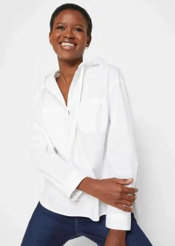 Tunikabluse aus reiner Bio-Baumwolle