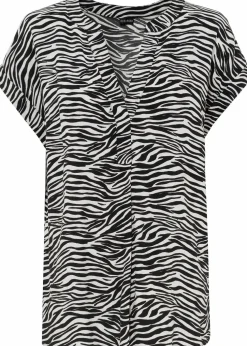 Tunikabluse aus reiner Viskose