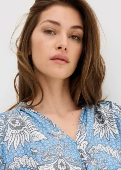 Tunikabluse aus softem Viskose-Mix