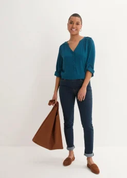 Tunikabluse aus softer Viskose