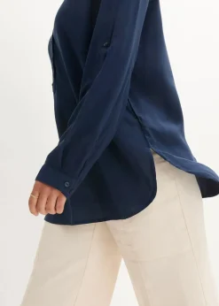 Tunikabluse aus softer Viskose