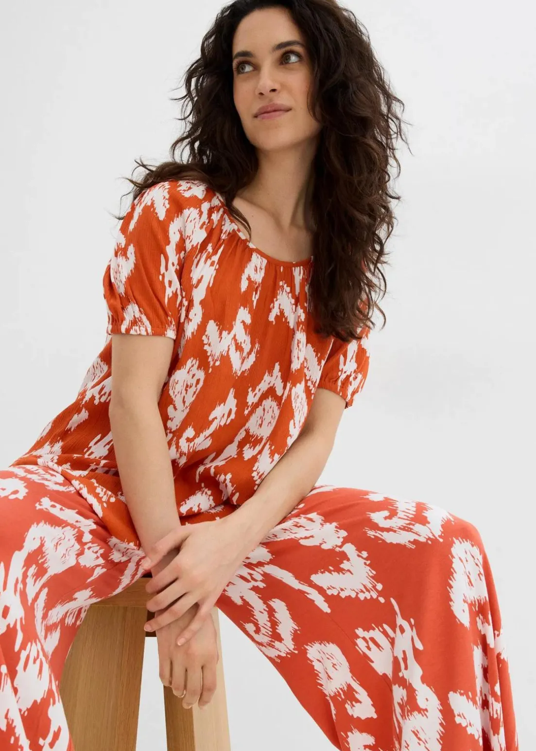 Tunikabluse aus softer Viskose