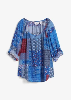 Tunikabluse, Crincle, Langarm