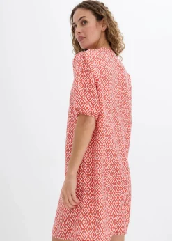 Tunika-Kleid aus fließender Viskose