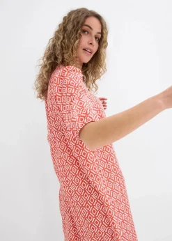 Tunika-Kleid aus fließender Viskose