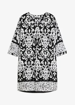 Tunika-Kleid aus fließender Viskose