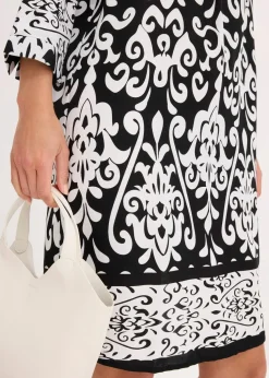 Tunika-Kleid aus fließender Viskose