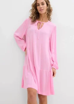 Tunika-Kleid aus fließender Viskose