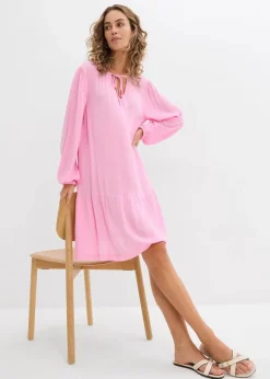 Tunika-Kleid aus fließender Viskose