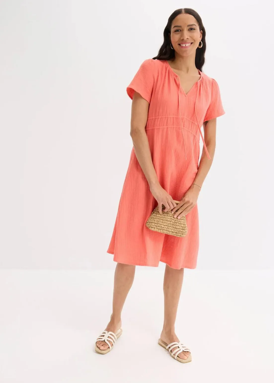 Tunika-Kleid aus Musselin