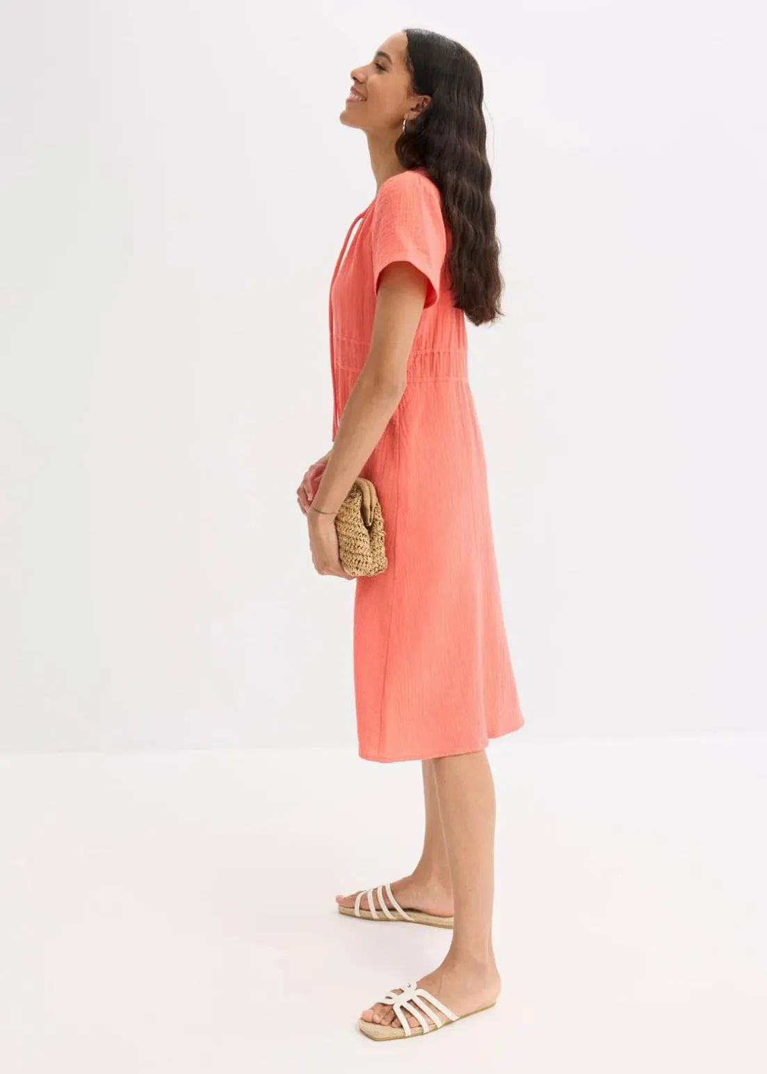 Tunika-Kleid aus Musselin