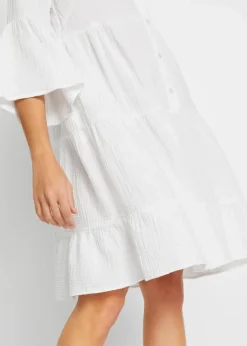 Tunika-Kleid aus reiner Baumwolle