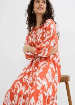 Tunika-Kleid aus reiner Viskose