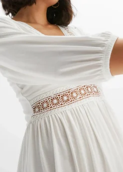 Tunika-Kleid aus softem Viskose-Mix