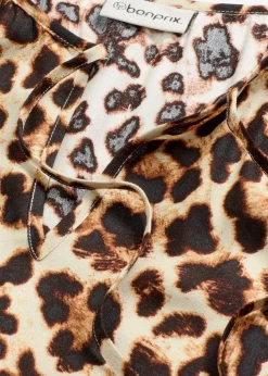 Tunika-Kleid aus strukturiertem Crêpe