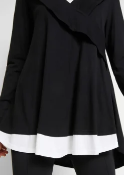 Tunika-Shirt aus Baumwoll-Viskose-Mix