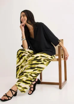 Tunika-Shirt aus fließendem Viskose-Piqué