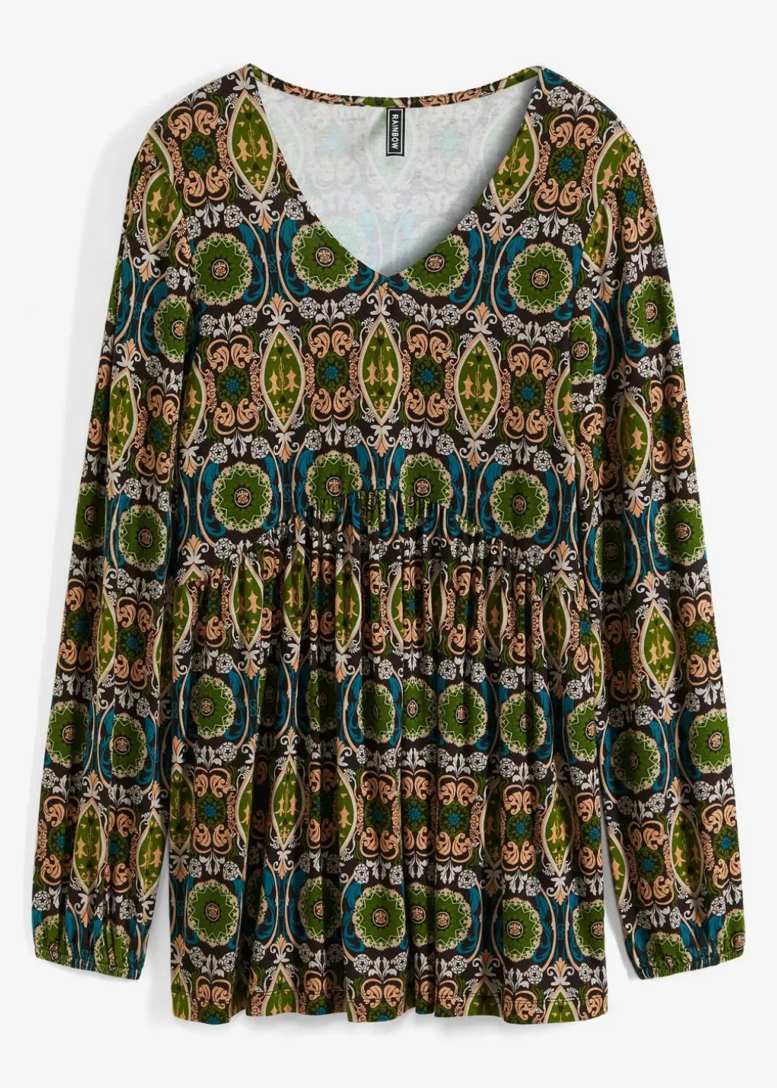 Tunika-Shirt aus Viskose-Mix