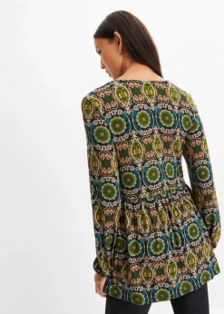 Tunika-Shirt aus Viskose-Mix