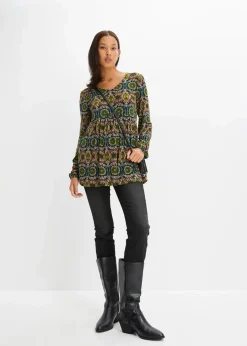 Tunika-Shirt aus Viskose-Mix