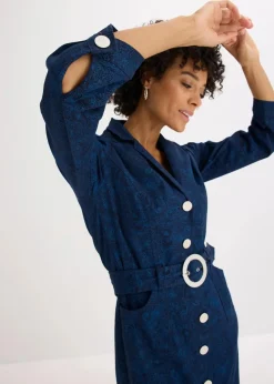 Twillkleid mit Gürtel (2-tlg.-Set)