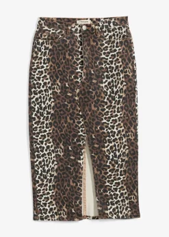 Twill-Rock aus Baumwolle mit Stretch