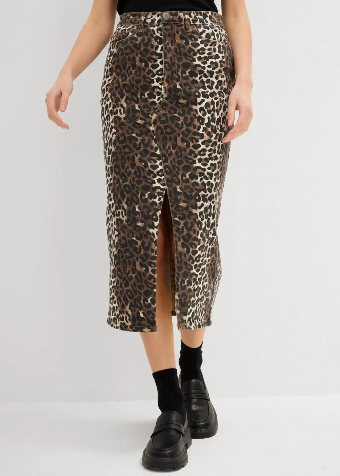 Twill-Rock aus Baumwolle mit Stretch