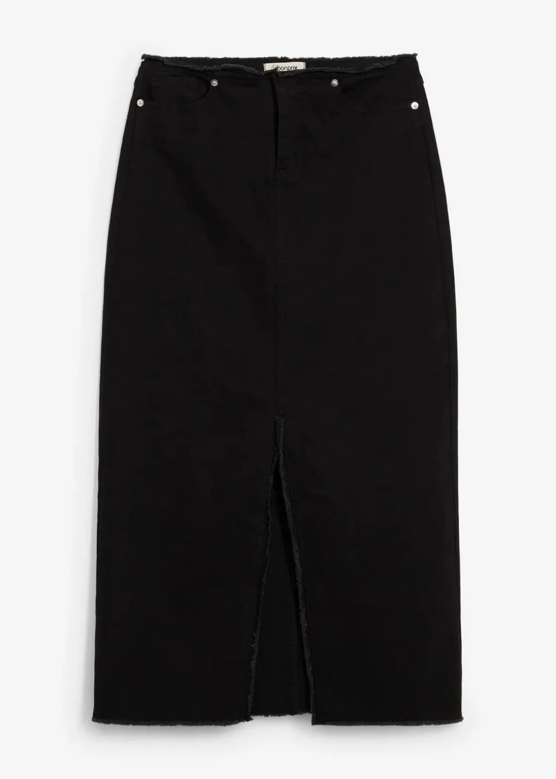 Twill-Rock mit Fransen