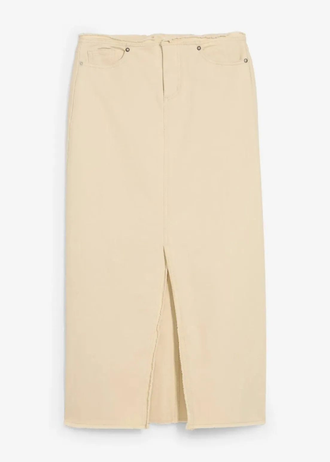 Twill-Rock mit Fransen