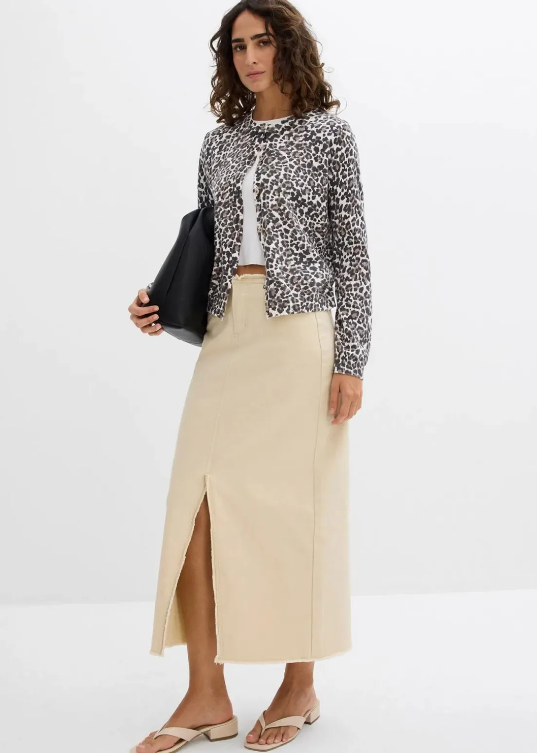 Twill-Rock mit Fransen