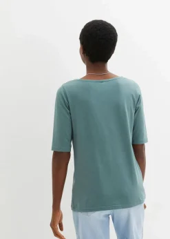 U-Boot-Ausschnitt-Shirt