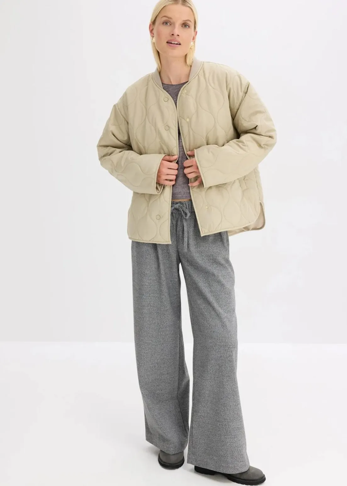 Ultraleichte Steppjacke, Oversized